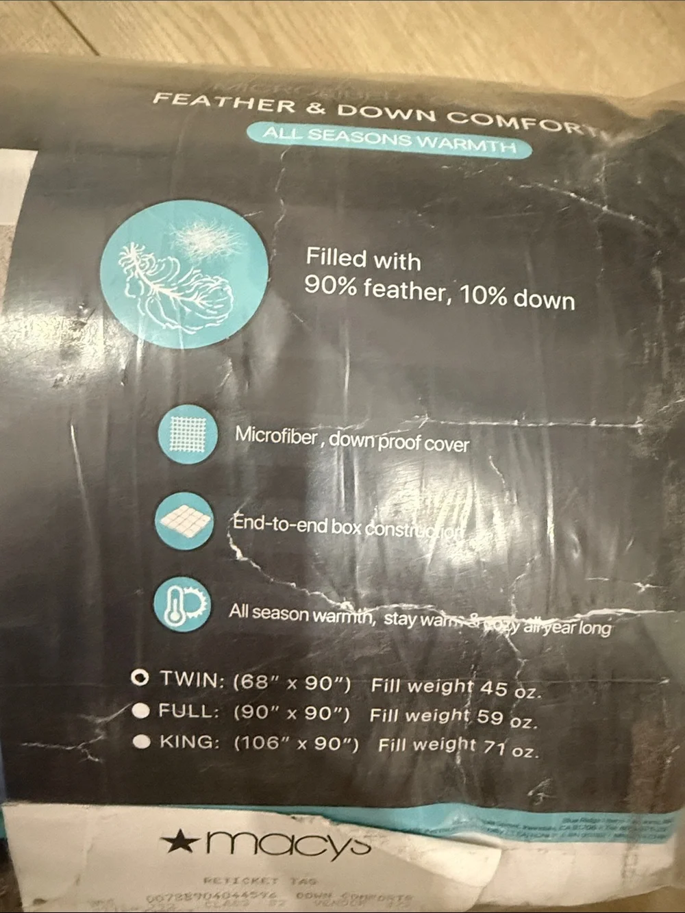 Macy's Beautyrest Multicolor Reversible Comforter - Blue, Coral, Gray, Green